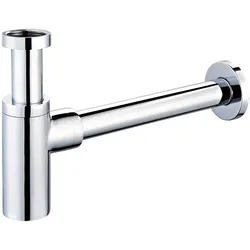 OLTENS Hervik Messing-Siphon für Waschbecken, Badkeramik, verchromt