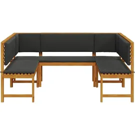 vidaXL Gartenbank Set 100 x 91 x 50 cm Braun