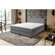venasi möbel Boxspringbett 140 x 200 cm H3 Grau