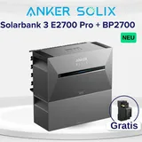 Anker SOLlX Solarbank 3 E2700 Pro 2700wh und Anker SOLIX BP2700 Erweiterungsakku