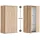 mokebo Mehrzweckschrank Sonoma Eiche, 2 Fächer, 60x110x34 cm, Waschküche, Mehrzweckschränke