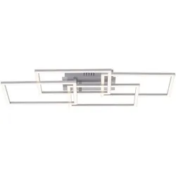 LED Deckenleuchte, stahl, modernes Design, inkl. Memory Funktion, dimmbar