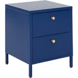 Beliani Nachtschrank Kylea 43 x 55 x 43 cm Marineblau