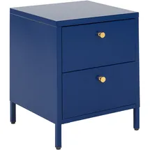 Beliani Nachtschrank Kylea 43 x 55 x 43 cm Marineblau