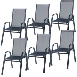 casa.pro Aradeo Set 7-tlg. Schwarz