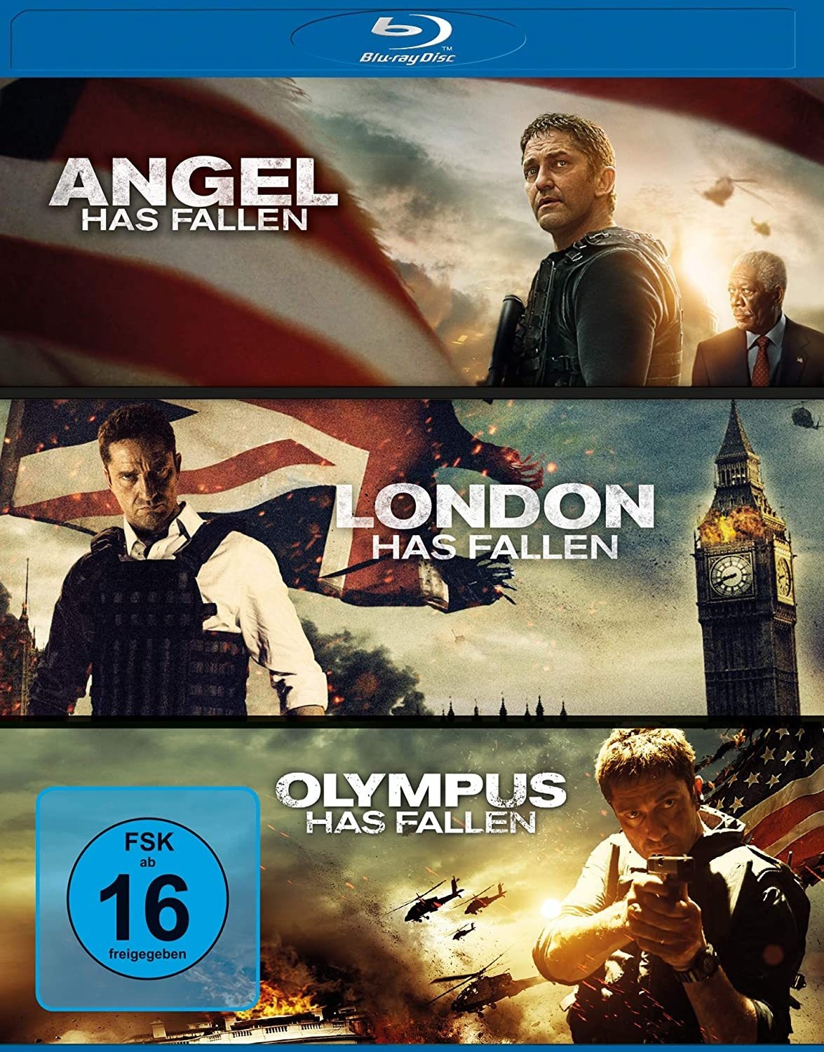 Olympus Has Fallen / London Has Fallen / Angel Has Fallen - Triple Film Collection (Blu-ray)