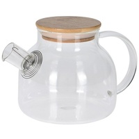 Neuetischkultur Teekanne Glas, 1 L Holzdeckel