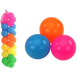 LEAN Toys Lernspielzeug Bälle-Set Plastikbälle Kunststoff Pool 30 Stück Weich Bunt Spielzeug