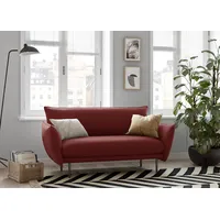 Andas 2-Sitzer »Stine«, Besonderes Design durch Kissenoptik und Keder, by Morten Georgsen rot