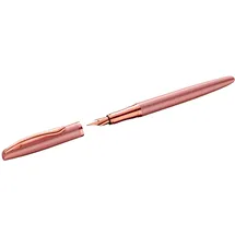 Pelikan Jazz Noble Elegance P36 Pink, Rose Kartuschenfüllsystem, Blau, Metall, Edelstahl, Medium