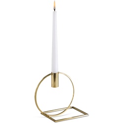 Kerzenleuchter 16 cm Stahl Gold