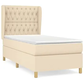 vidaXL Boxspringbett 100 x 200 cm Creme