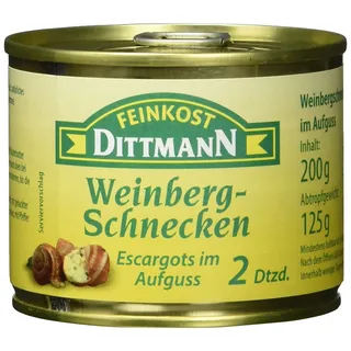 Feinkost Dittmann Weinbergschnecken, Escargots im Aufguss, 2 Dutzend (1 x 200 g)