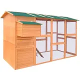 vidaXL Hühnerstall Holz 295x163x170 cm