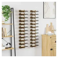 vidaXL Wand-Weinregal 2 Stk. Weiß
