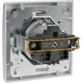 ChiliTec Schuko-Steckdose Unterputz Silber Grau 1 St.
