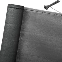Woltu Zaunblende Schattiernetz Sichtschutz mit Kabelbinder anthrazit anthrazit 2x15m,