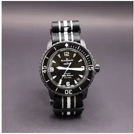 Swatch Blaincpain x Swatch Fifty Fathoms l Ocean of the Storms - Schwarz/Schwarz