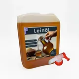 5 Liter Leinöl Leinsamenöl frisch nativ kaltgepresstes Leinöl für gesunde Energie mit praktischem Dosierhahn