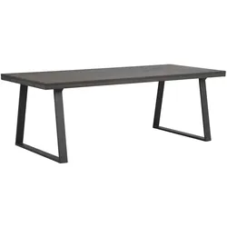 Esstisch Brooklyn, Trapez-Gestell, 220cm, Braun