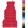 vidaXL Handtuchset 12-tlg. rot