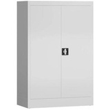 ClassiX Stahlschrank X-530297 signalweiß 80,0 x 38,0 x 120,0 cm, aufgebaut