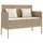 vidaXL Gartenbank 61 x 57 x 87 cm Beige