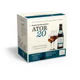 Riegele Ator 20 - Dunkle Versuchung - Malziges Starkbier, Craft Beer aus Bayern (8 x 0,33l)