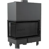 Wasserführender Kamineinsatz KRATKI MBO links 15 kW Ø 200 schwarz Verkleidung - Schwarz