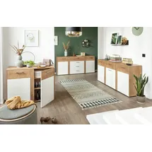 vogl möbelfabrik Kommode Tirent 176 x 84 x 40 cm Eiche Holzwerkstoff weiß/beige