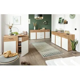 vogl möbelfabrik Kommode Tirent 176 x 84 x 40 cm Eiche Holzwerkstoff weiß/beige