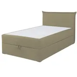 Roller Boxspringbett - beige - H3 - mit Bettkasten - 120x200 cm