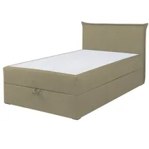 Roller Boxspringbett - beige - H3 - mit Bettkasten - 120x200 cm