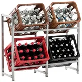CLP Standregal 47 x 75 x 31 cm Edelstahl