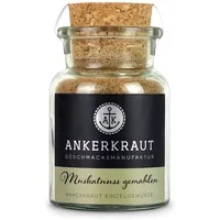 Ankerkraut Muskatnuss, gemahlen, Gewürz, 65g im Korkenglas