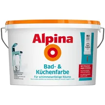 Alpina Bad- und Küchenfarbe Weiß matt 5 l