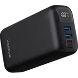 COFI 1453 Schnell Powerbank Ladegerät 30.000 mAh QC/PD 2 Input 3 Output Schwarz