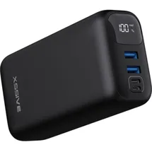 COFI 1453 Schnell Powerbank Ladegerät 30.000 mAh QC/PD 2 Input 3 Output Schwarz