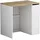Oskar Waschmaschinenschrank Lavik 93,5 x 88,5 cm Weiß