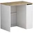 Oskar Waschmaschinenschrank Lavik 93,5 x 88,5 cm Weiß