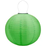 Lampions Außen Wetterfest, Solarlampions für Außen Hängend, 30cm Solar LED Laterne Wasserdicht Hängende Nylon Laterne Gartenlaterne Solarlaterne für Garten, Balkon,Hof,Fest Deko (1 Stück/Grün)