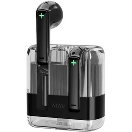 WIWU Bluetooth Ohrhörer T21 TWS - In-Ear-Kopfhörer Transparent Stylisch Schwarz