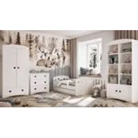 les tendances Kinderbett Julia 80 x 160 cm Holzwerkstoff lackiert weiß