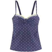 LASCANA Bügel-Tankini-Top Damen Blau/Gelb 40 Cup E