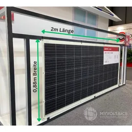 myvoltaics MyUltraleicht Balkonkraftwerk monokristallin 1240 W inkl. APsystems Wechselrichter 800 W