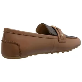 Michael Kors MK Mokassin Mandy Aus Leder Und Signature-Logostoff - Braun - Michael Kors - EU 36