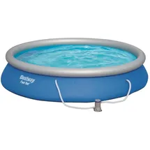 BESTWAY Fast Set Aufstellpool ⌀ 457 x 84 cm Blau inkl. Filterpumpe