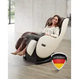WELCON EASYRELAXX BEIGE BRAUN - 3D Massagestuhl mit Neigungsverstellung elektrisch