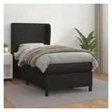 vidaXL Boxspringbett 100 x 200 cm Schwarz