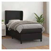 vidaXL Boxspringbett 100 x 200 cm Schwarz